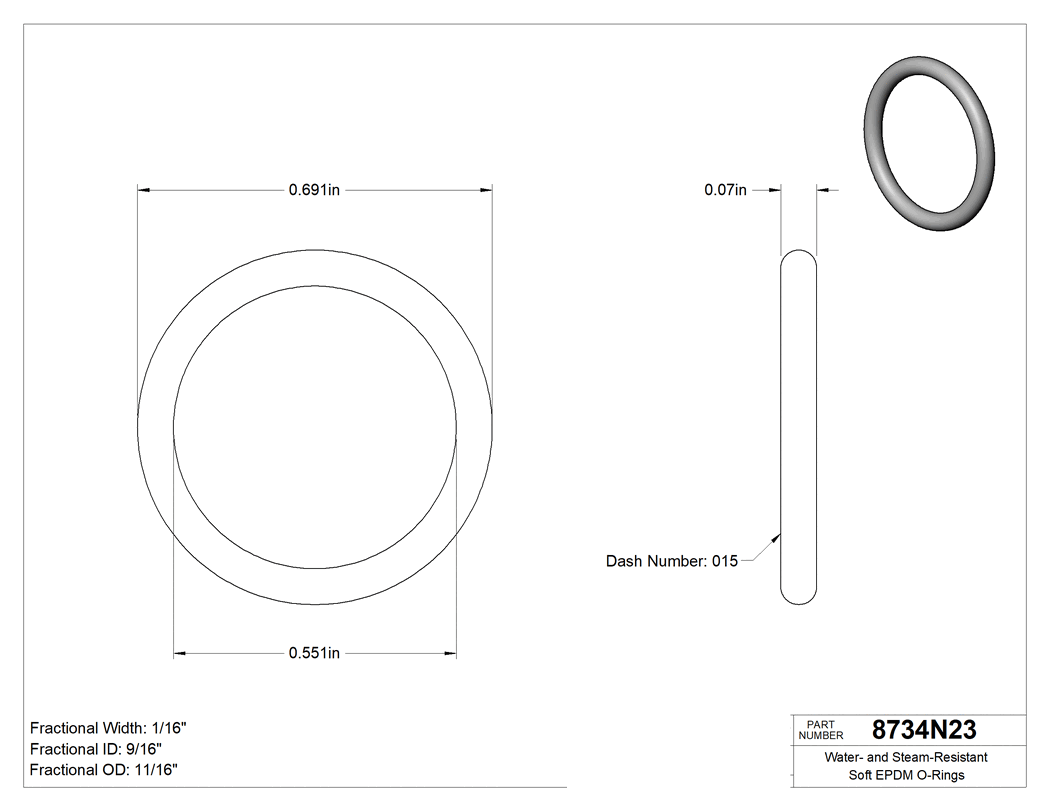 Technical drawing - 8734N23